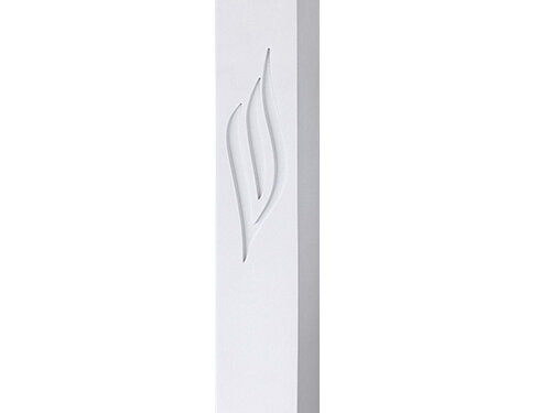 מזוזה "סמנט בטון" רחבה גוון לבן 15 ס"מ | Polymer "Concrete" Mezuzah 15 cm, Stone - Like, White Color