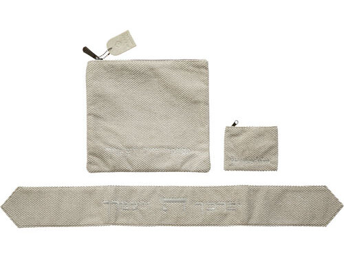 סט חלאקה פשתן אפור יברכך + עטרה | My "Chalaqah" Set, Includes: Case for Hair Piece and Scissors - Gray