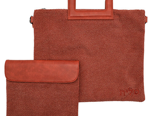 תיק מפואר לטלית דמוי "פשתן" 31X38 ס"מ | Fabric Talit - Tefilin Set 36*29 cm with Embroidery
