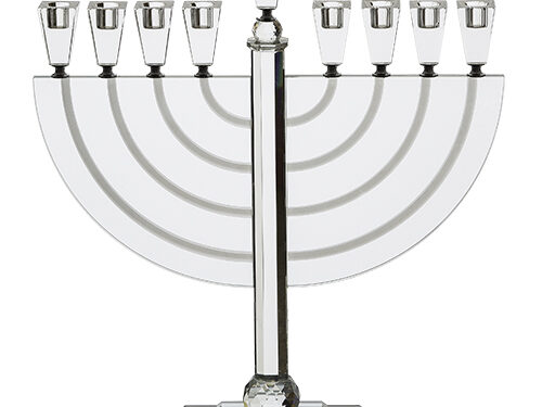 חנוכייה קריסטל מהודרת 50 ס"מ | Crystal Colorful Menorah 50 cm