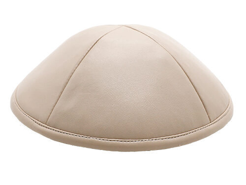 כיפה דמוי עור ארטמן לבן 17 ס"מ | Leatherette Kippah 17 cm- White
