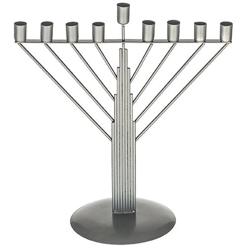 פריץ פריץ חנוכיית חוטים חבד לנרות מוכספת 26 ס"מ
