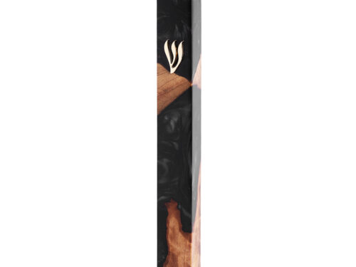 מזוזה פולימר עץ עם אפוקסי צבע שחור גודל 15 | Epoxy Mezuzah 15 cm - Black