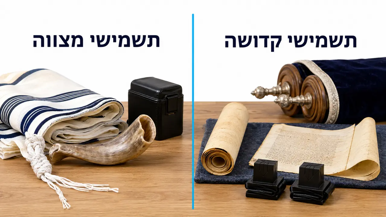 הבדל בין תשמישי קדושה לתשמישי מצווה